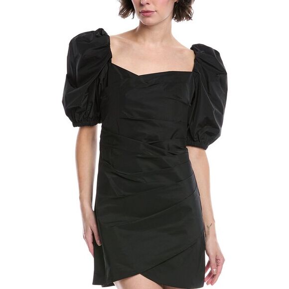 Sea New York Womens  Diana Taffeta Mini Dress, Black - Picture 1 of 3
